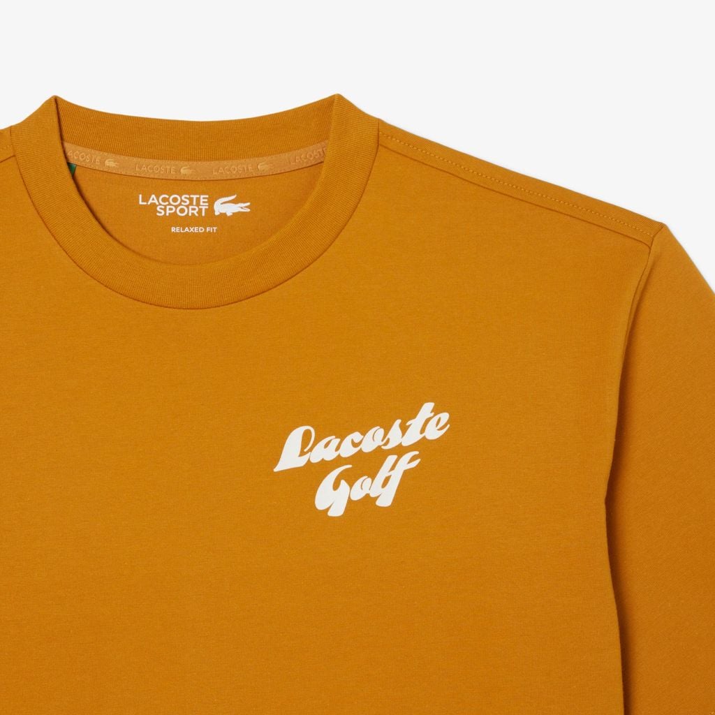 Áo Thun Golf Lacoste Nam Dáng Rộng Họa Tiết In
