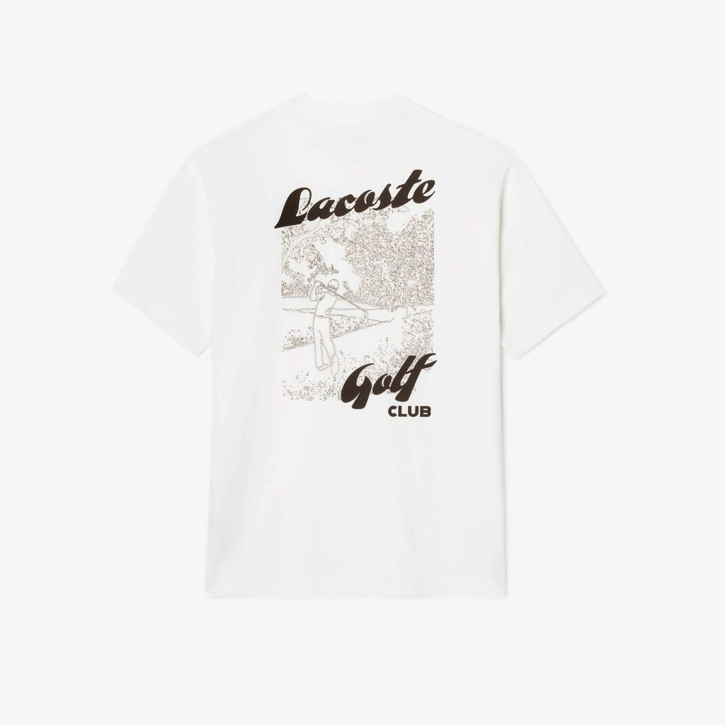 Áo Thun Golf Lacoste Nam Dáng Rộng Họa Tiết In