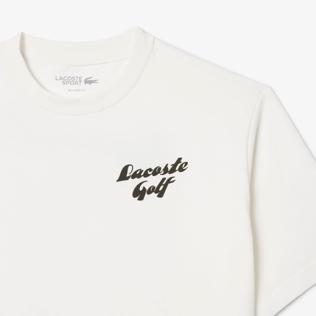 Áo Thun Golf Lacoste Nam Dáng Rộng Họa Tiết In