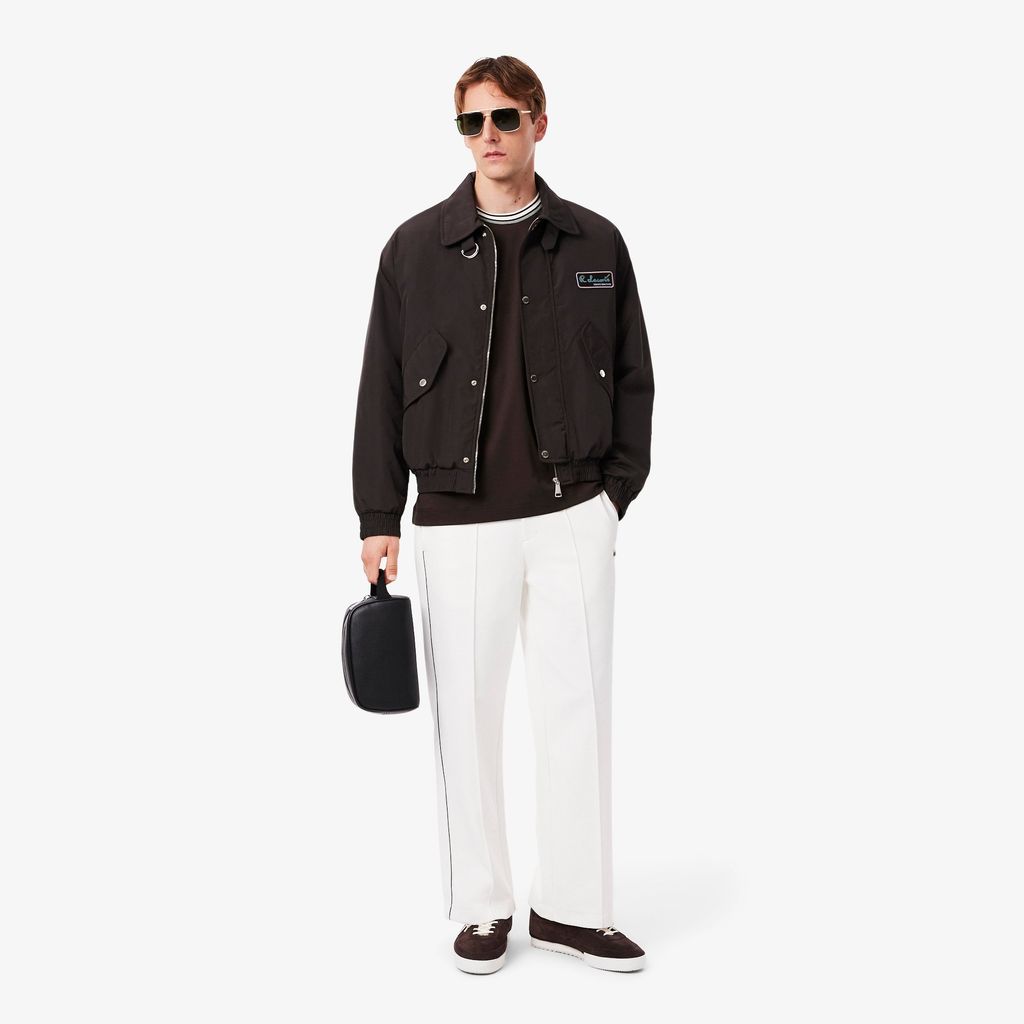 Áo Thun Lacoste Nam Dáng Cổ Điển Cổ Sọc Sản Xuất Tại Pháp