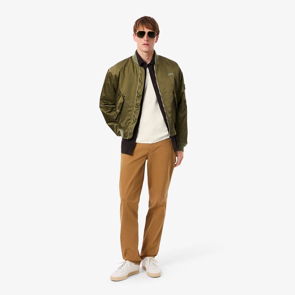 Áo Thun Lacoste Nam Dáng Cổ Điển Cổ Sọc Sản Xuất Tại Pháp