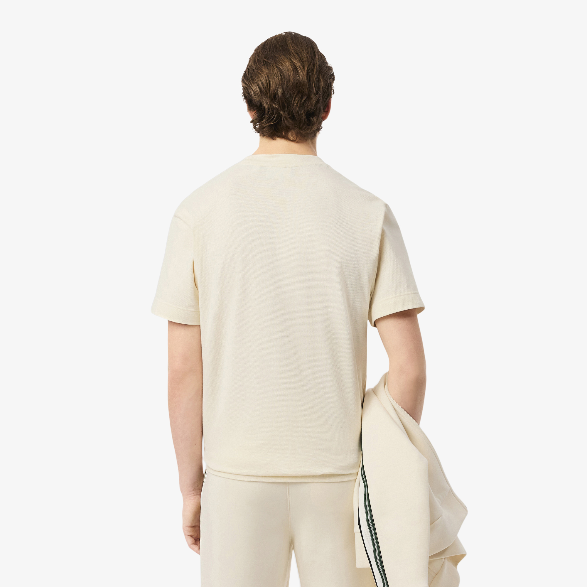 Áo Thun Lacoste Nam Dáng Cổ Điển Sọc Sản Xuất Tại Pháp