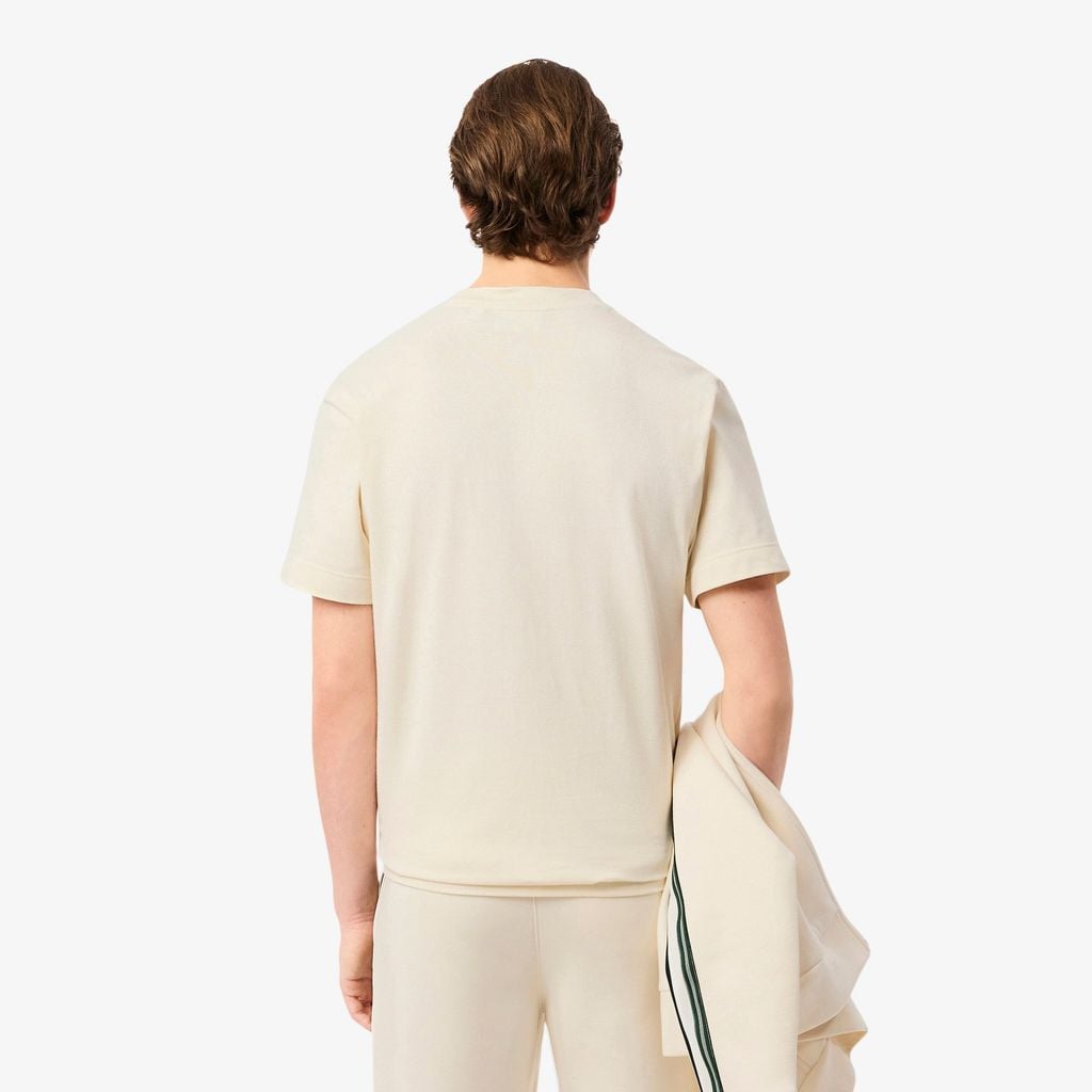 Áo Thun Lacoste Nam Dáng Cổ Điển Sọc Sản Xuất Tại Pháp