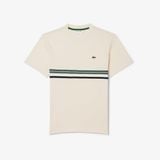 Áo Thun Lacoste Nam Dáng Cổ Điển Sọc Sản Xuất Tại Pháp