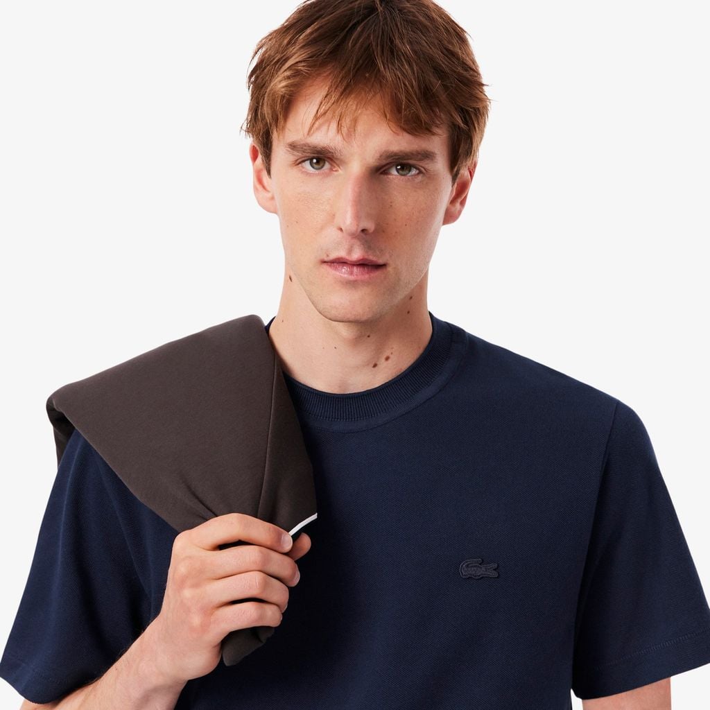 Áo Thun Lacoste Nam Dáng Cổ Điển Cổ Bẻ Petit Piqué