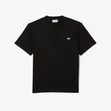 Áo Thun Lacoste Nam Dáng Cổ Điển Thêu Chữ Ký Chất Liệu Jersey Dày Dặn