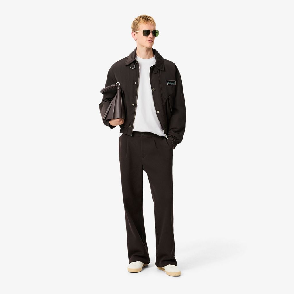 Áo Thun Lacoste Nam Dáng Cổ Điển In Hình Chất Liệu Jersey