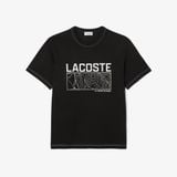Áo Thun Lacoste Nam Dáng Cổ Điển In Họa Tiết Chất Liệu Jersey