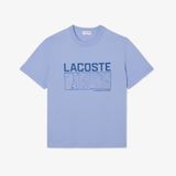 Áo Thun Lacoste Nam Dáng Cổ Điển In Họa Tiết Chất Liệu Jersey