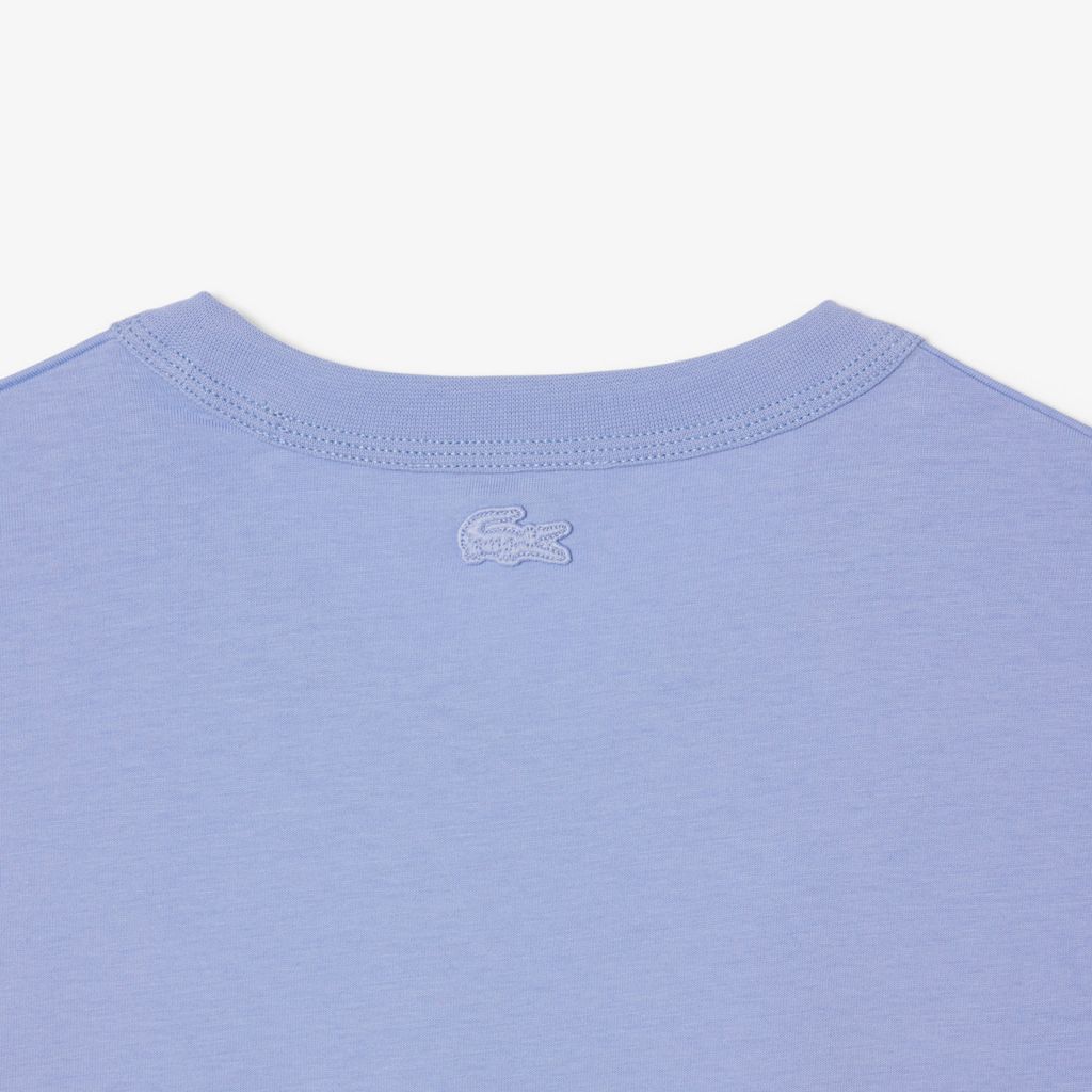 Áo Thun Lacoste Nam Dáng Cổ Điển In Họa Tiết Chất Liệu Jersey