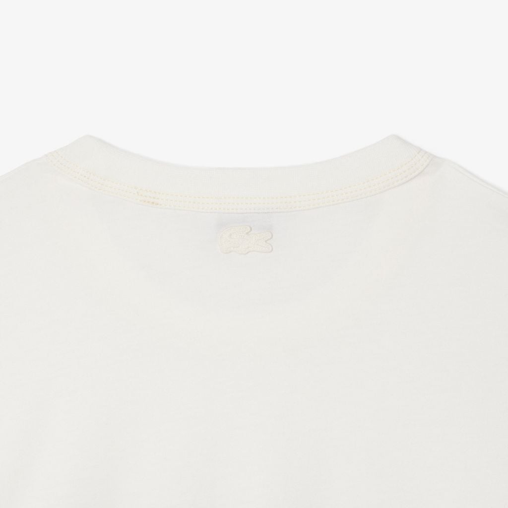 Áo Thun Lacoste Nam Dáng Cổ Điển In Họa Tiết Chất Liệu Jersey