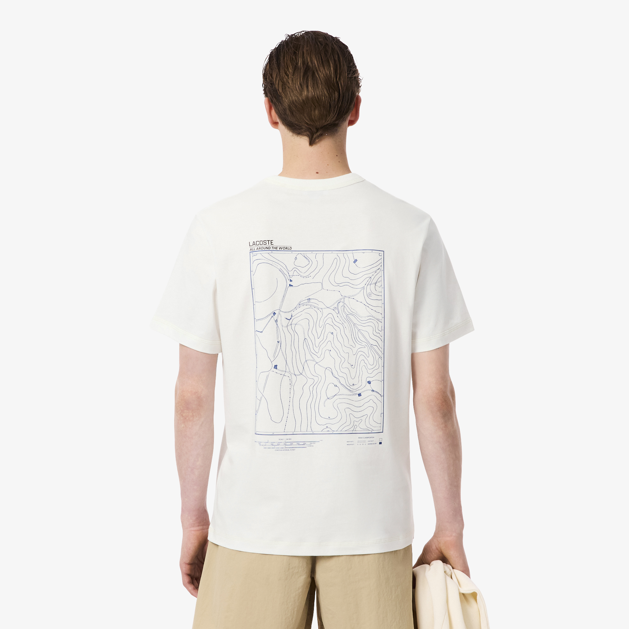 Áo Thun Lacoste Nam Dáng Cổ Điển Jersey In Nhiều Hình
