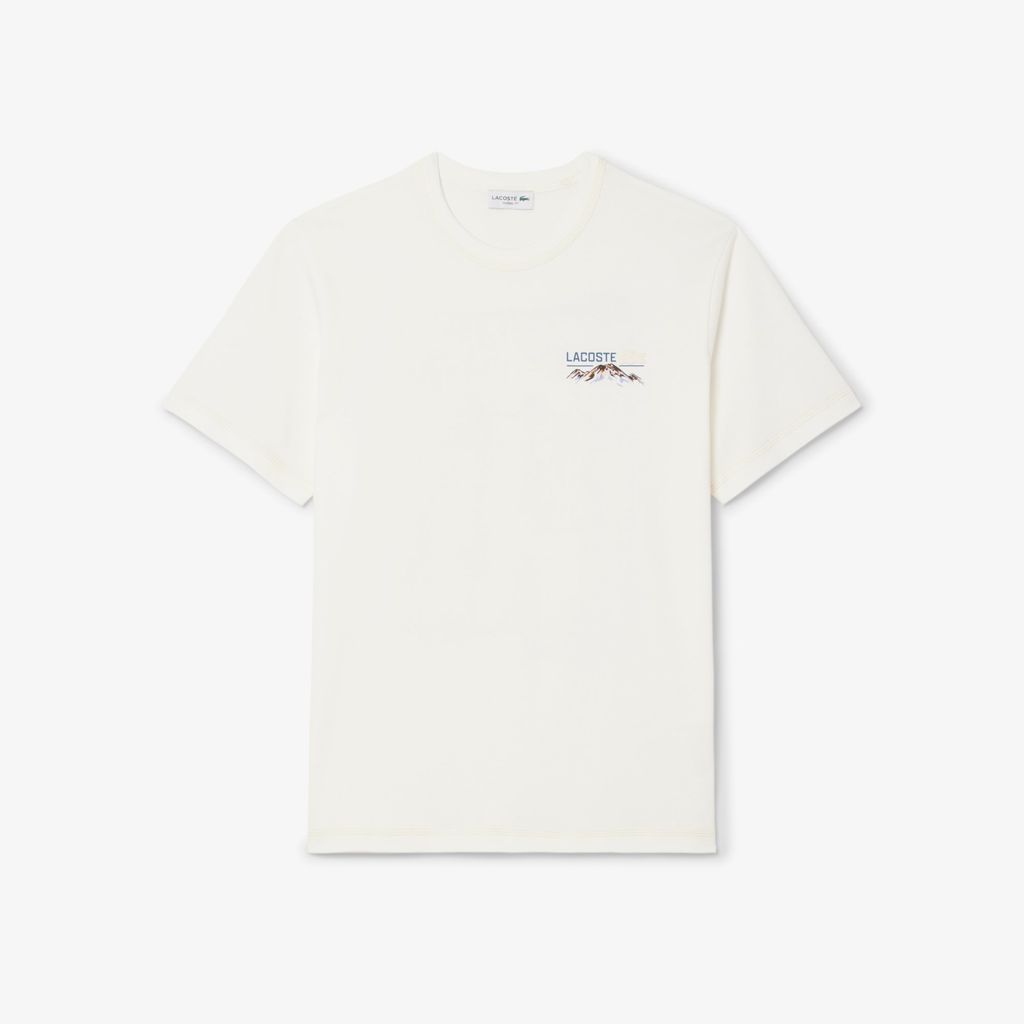 Áo Thun Lacoste Nam Dáng Cổ Điển Jersey In Nhiều Hình