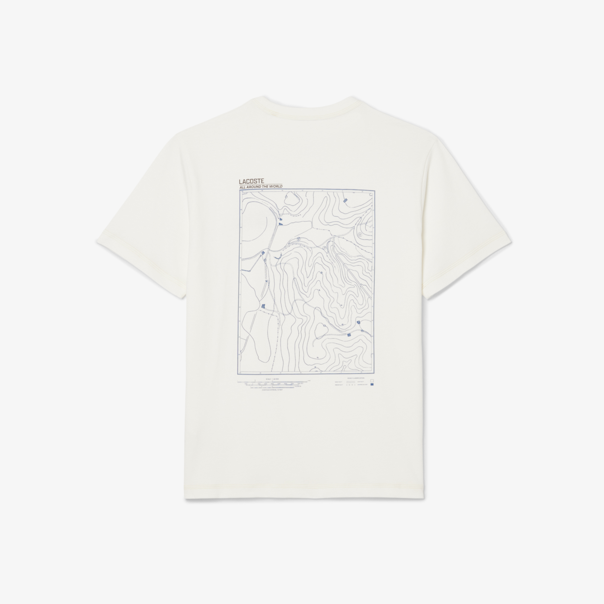 Áo Thun Lacoste Nam Dáng Cổ Điển Jersey In Nhiều Hình