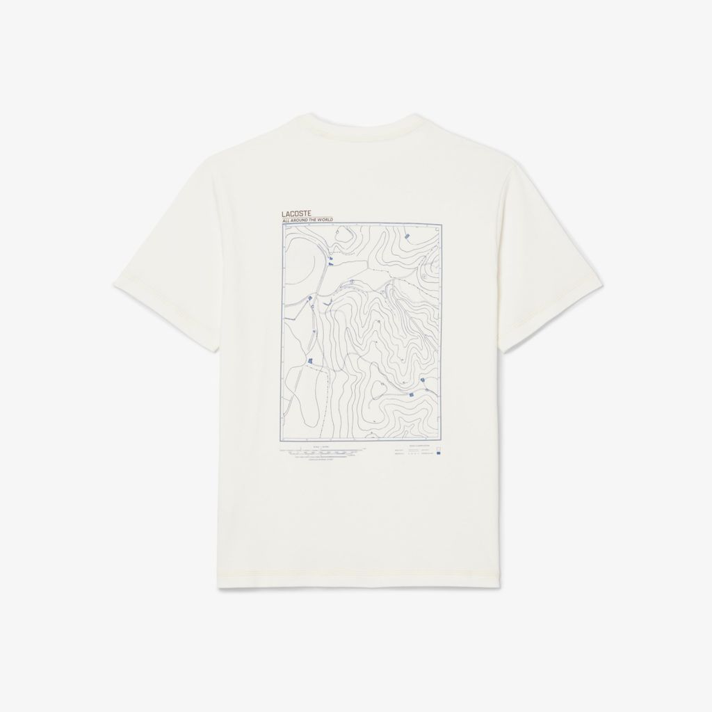 Áo Thun Lacoste Nam Dáng Cổ Điển Jersey In Nhiều Hình