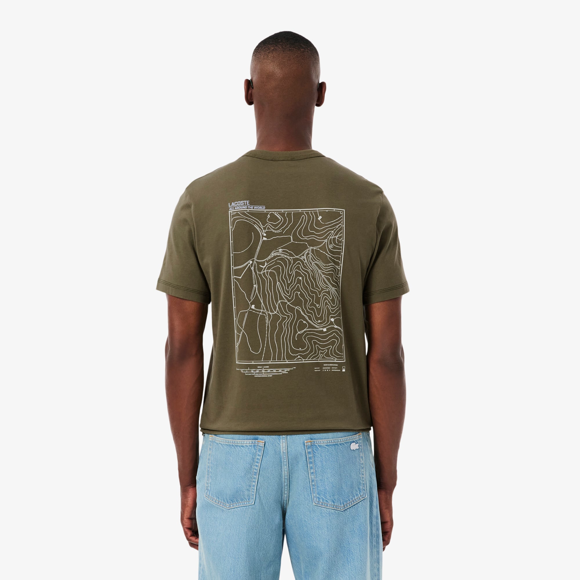 Áo Thun Lacoste Nam Dáng Cổ Điển Jersey In Nhiều Hình