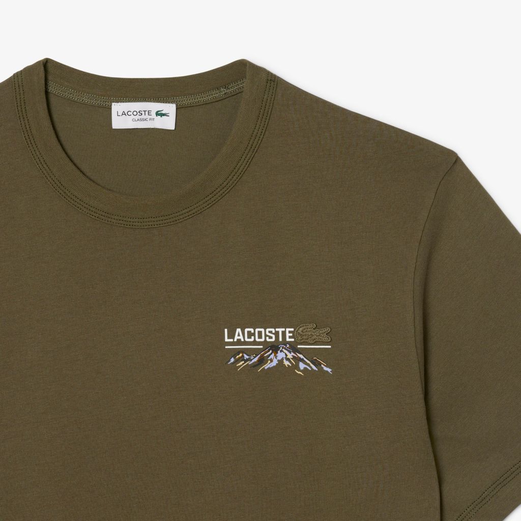 Áo Thun Lacoste Nam Dáng Cổ Điển Jersey In Nhiều Hình