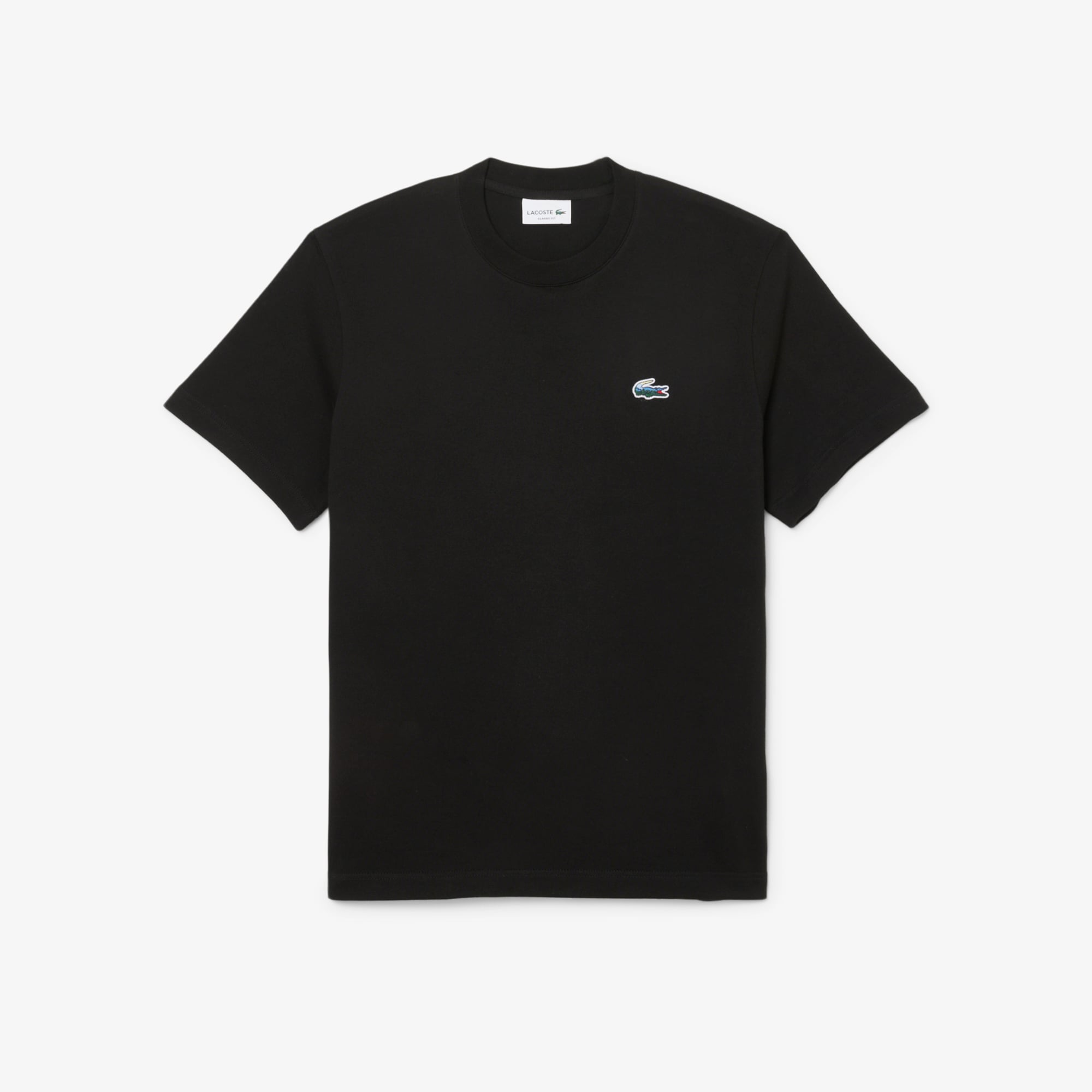 Áo Thun Lacoste Nam Dáng Cổ Điển Jersey Landscape Crocodile Dày Dặn