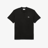 Áo Thun Lacoste Nam Dáng Cổ Điển Jersey Landscape Crocodile Dày Dặn