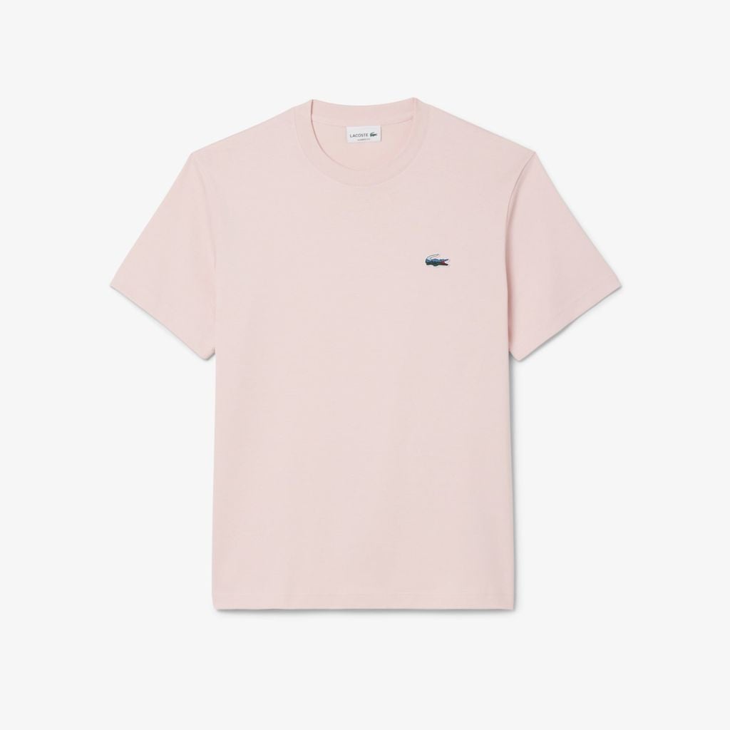 Áo Thun Lacoste Nam Dáng Cổ Điển Jersey Landscape Crocodile Dày Dặn