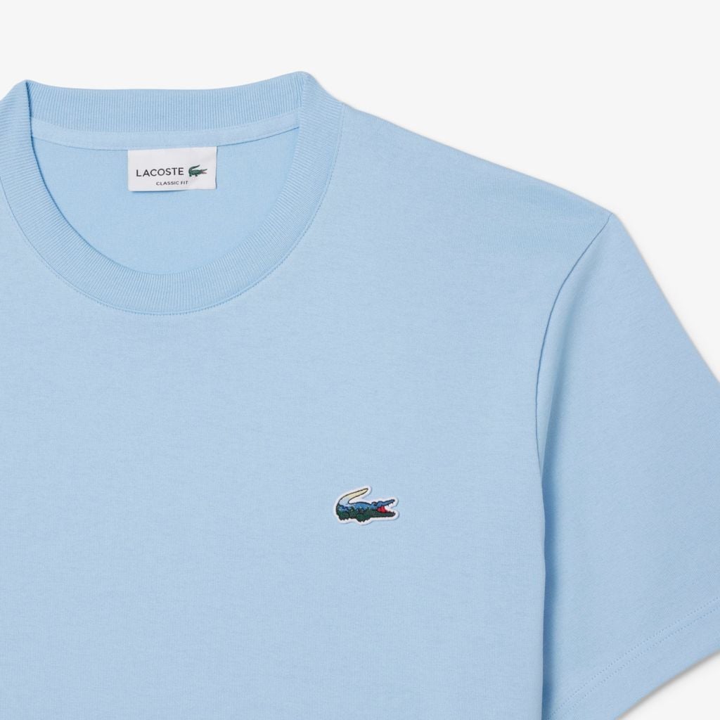 Áo Thun Lacoste Nam Dáng Cổ Điển Jersey Landscape Crocodile Dày Dặn