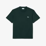 Áo Thun Lacoste Nam Dáng Cổ Điển Jersey Landscape Crocodile Dày Dặn