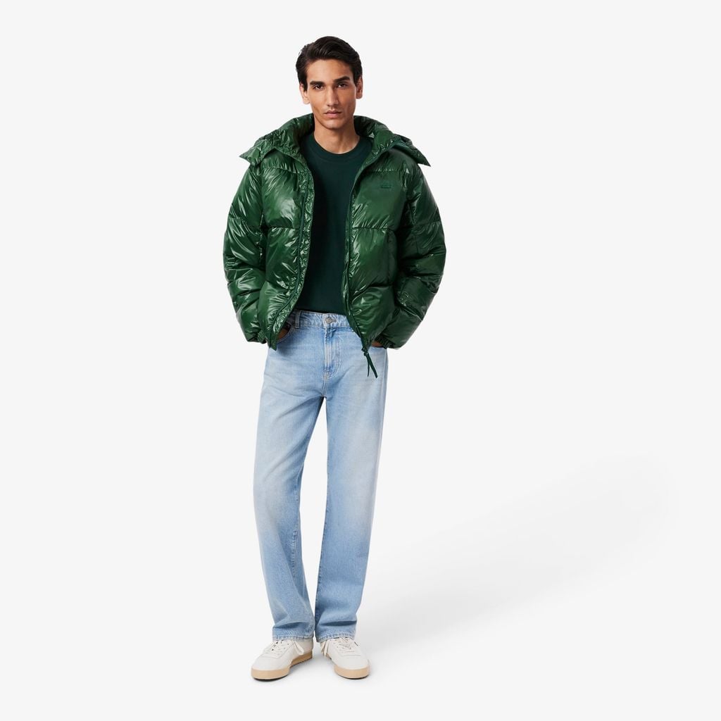 Áo Thun Lacoste Nam Dáng Cổ Điển Jersey Landscape Crocodile Dày Dặn