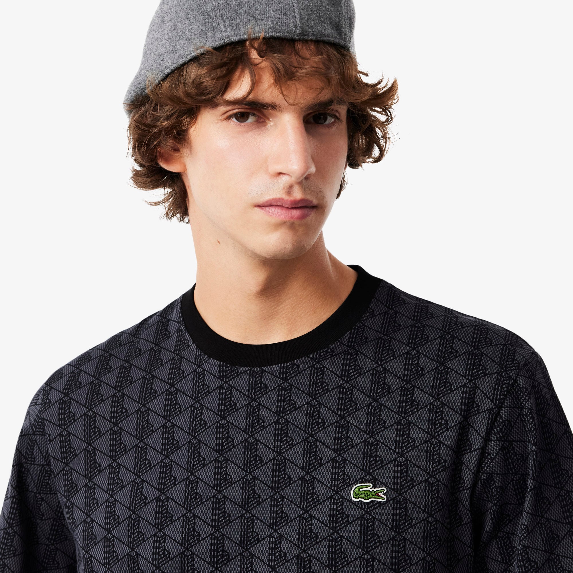 Áo Thun Lacoste Nam Dáng Cổ Điển Jersey Monogram