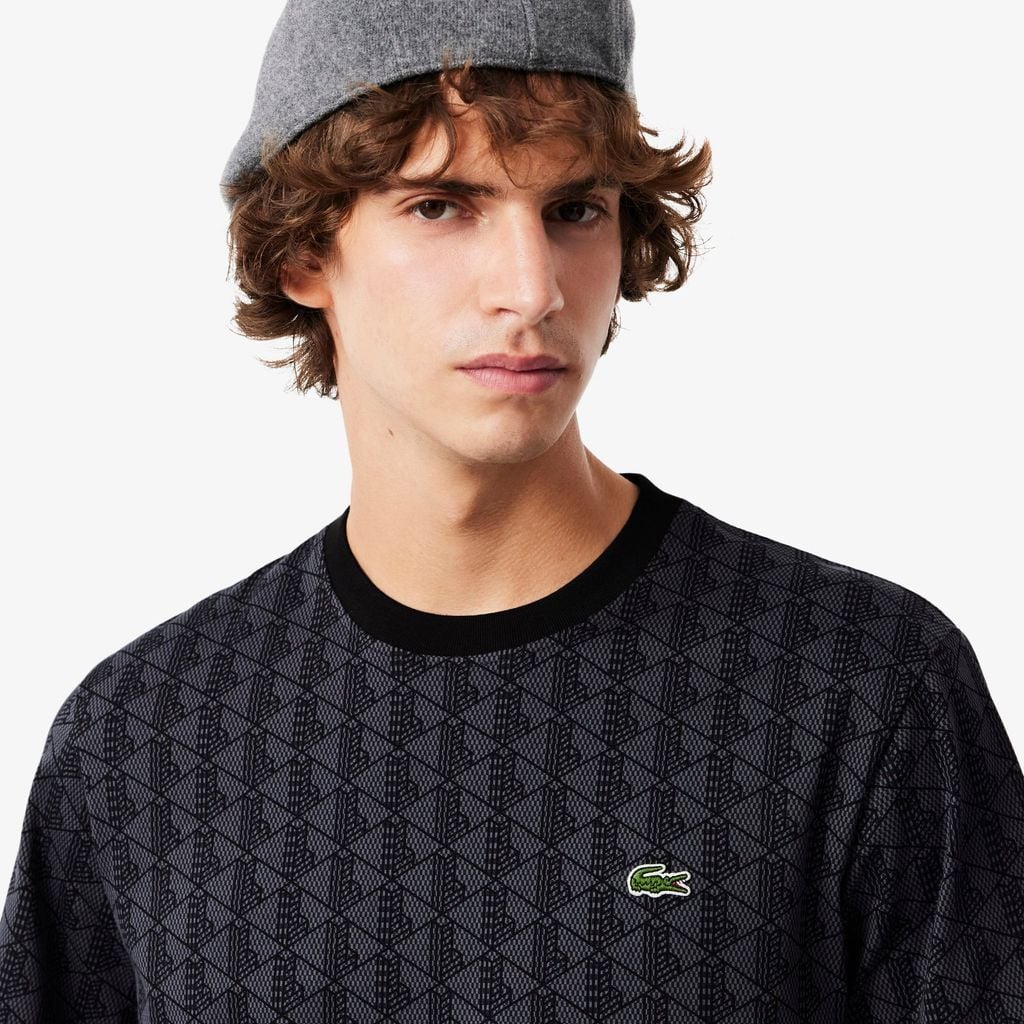 Áo Thun Lacoste Nam Dáng Cổ Điển Jersey Monogram