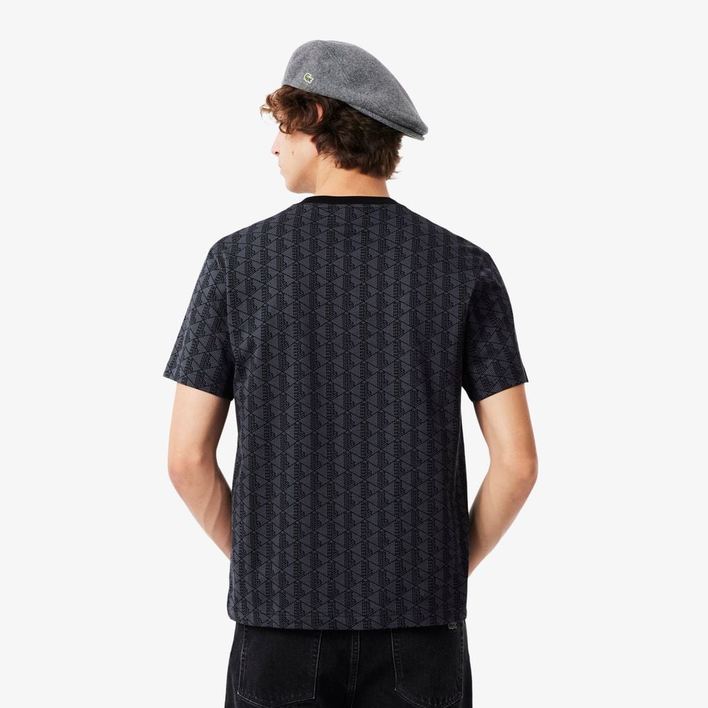 Áo Thun Lacoste Nam Dáng Cổ Điển Jersey Monogram