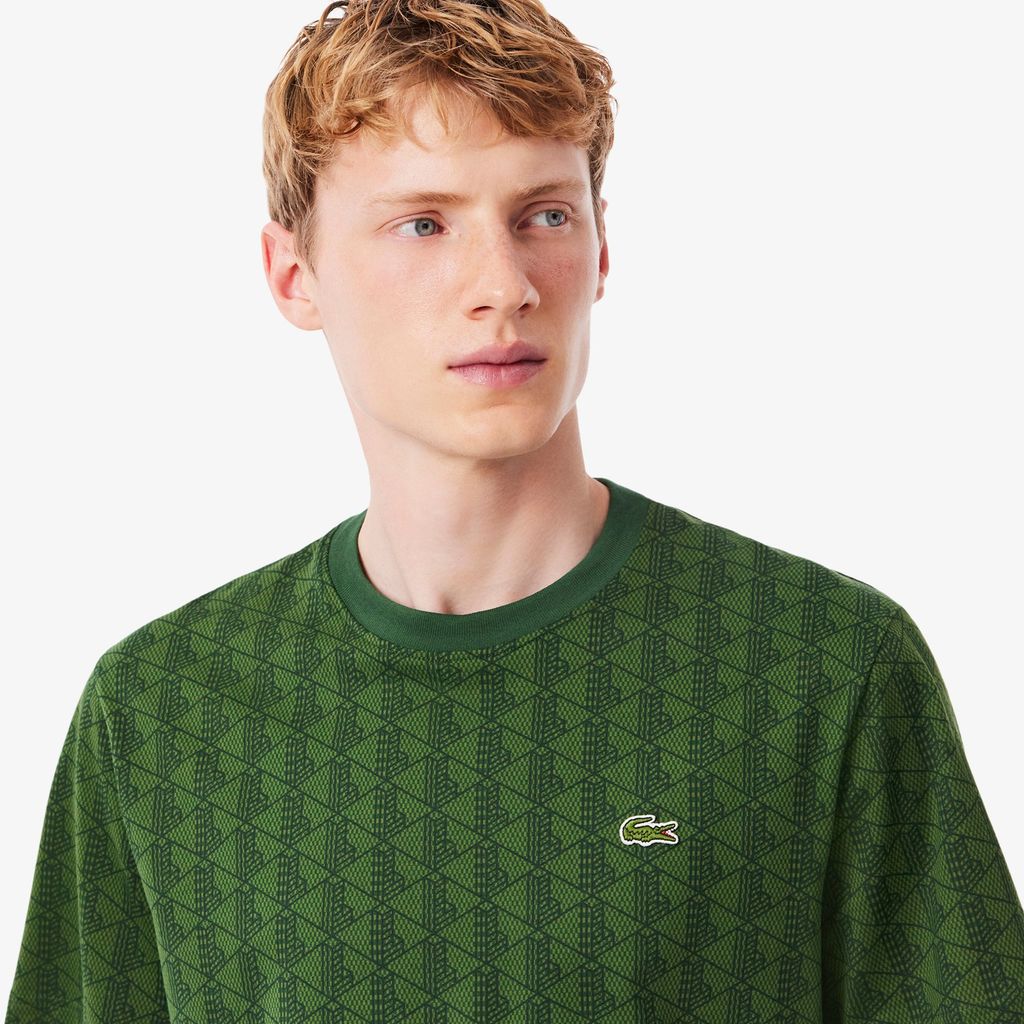 Áo Thun Lacoste Nam Dáng Cổ Điển Jersey Monogram