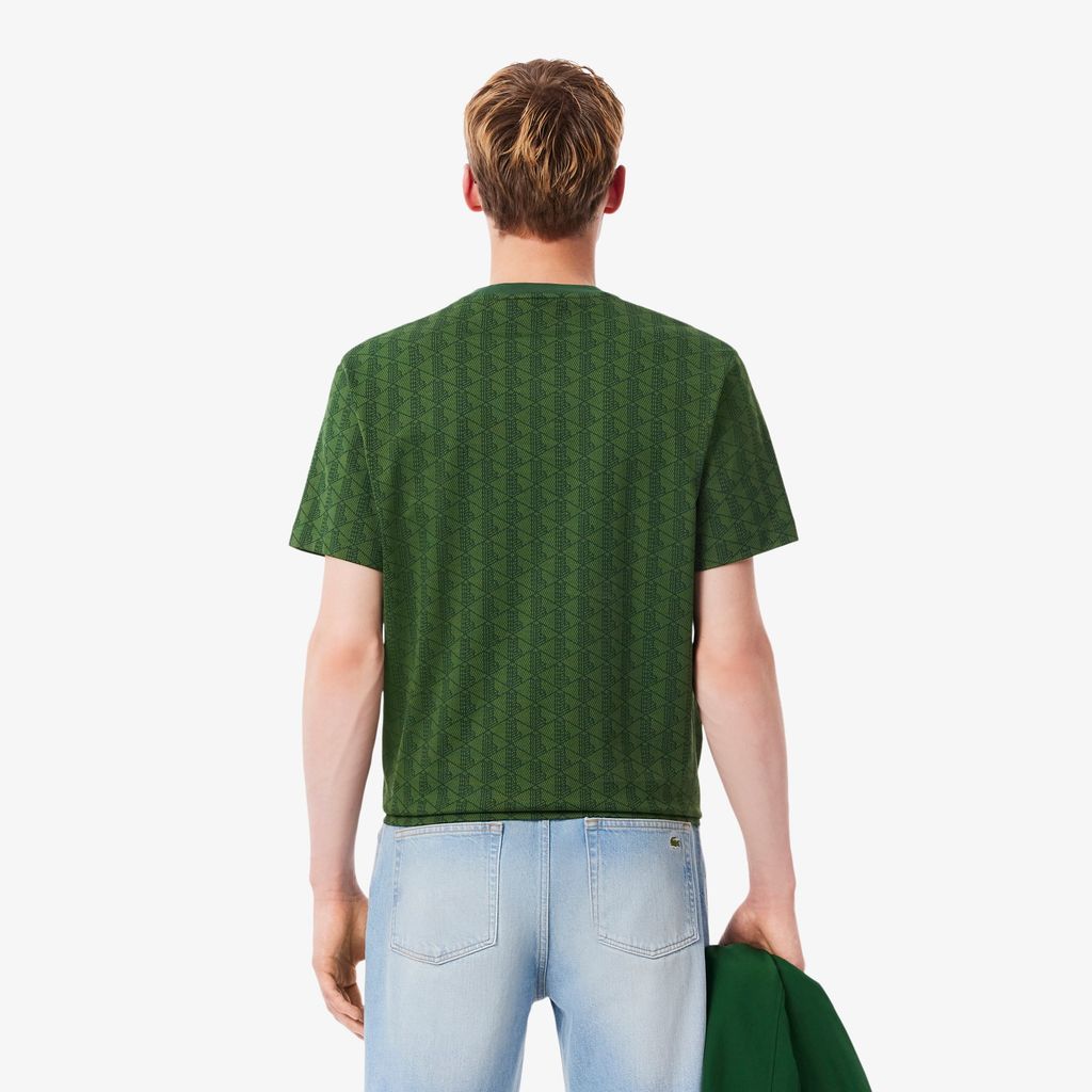Áo Thun Lacoste Nam Dáng Cổ Điển Jersey Monogram