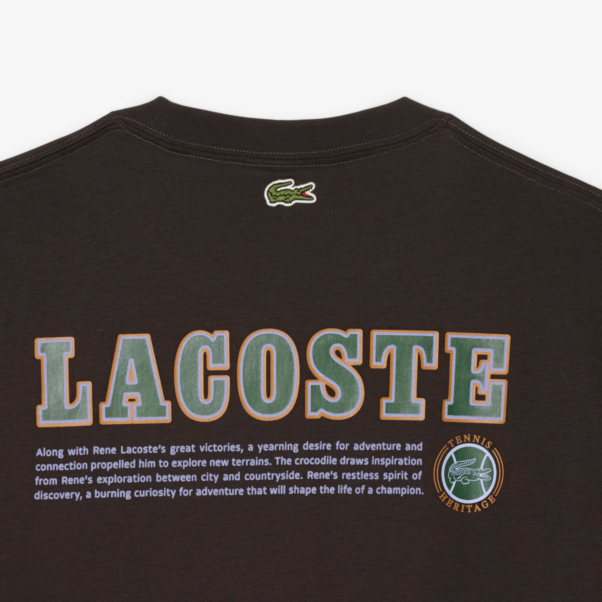 Áo Thun Lacoste Nam Dáng Cổ Điển In Nhiều Hình Chất Liệu Jersey