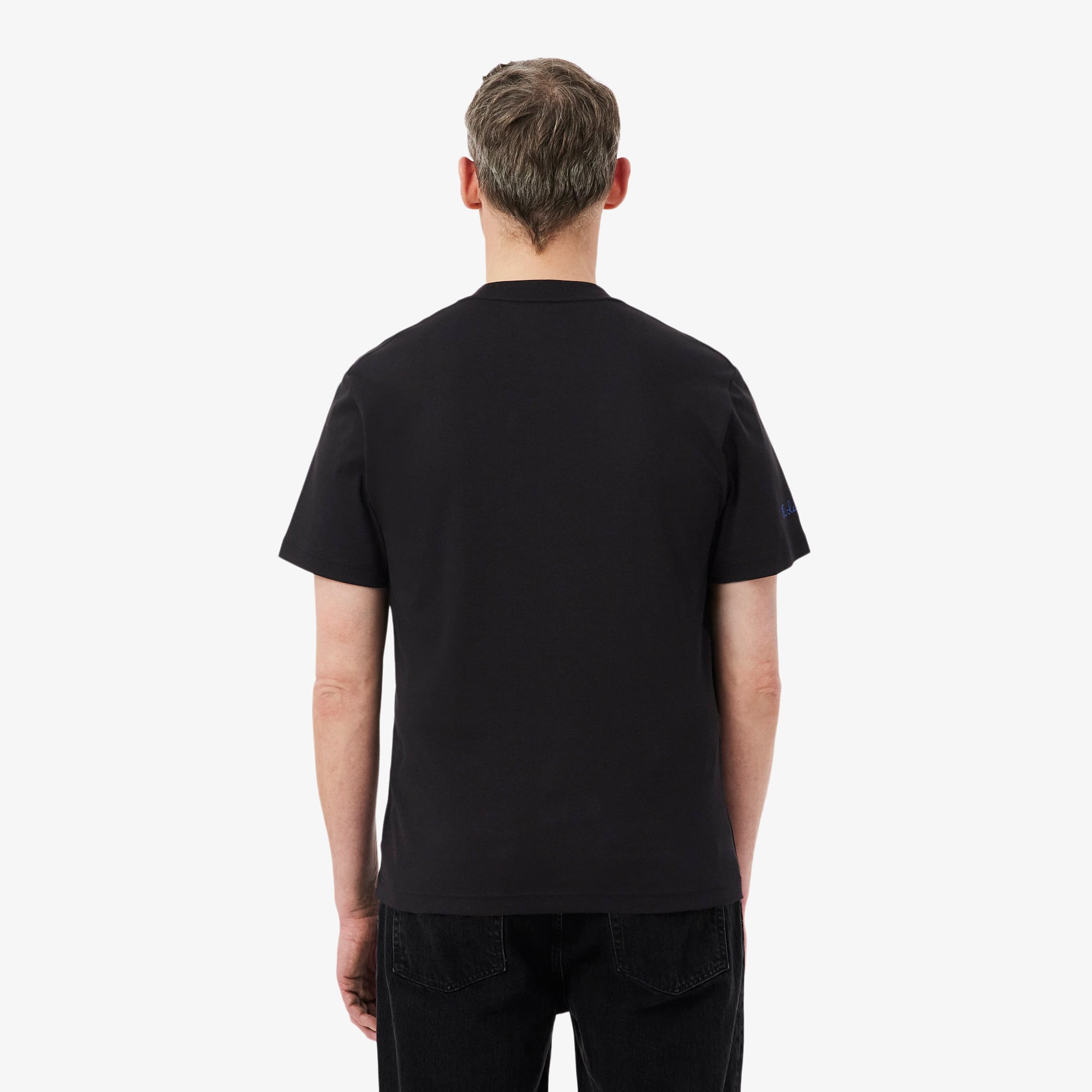 Áo Thun Lacoste Nam Dáng Cổ Điển Thêu Chữ Ký