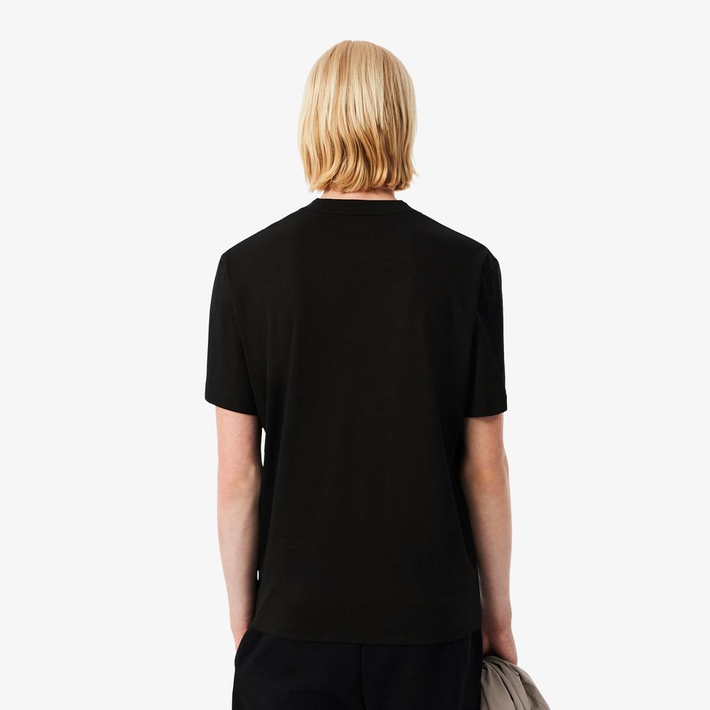 Áo Thun Lacoste Nam Dáng Cổ Điển Thêu Chữ Ký