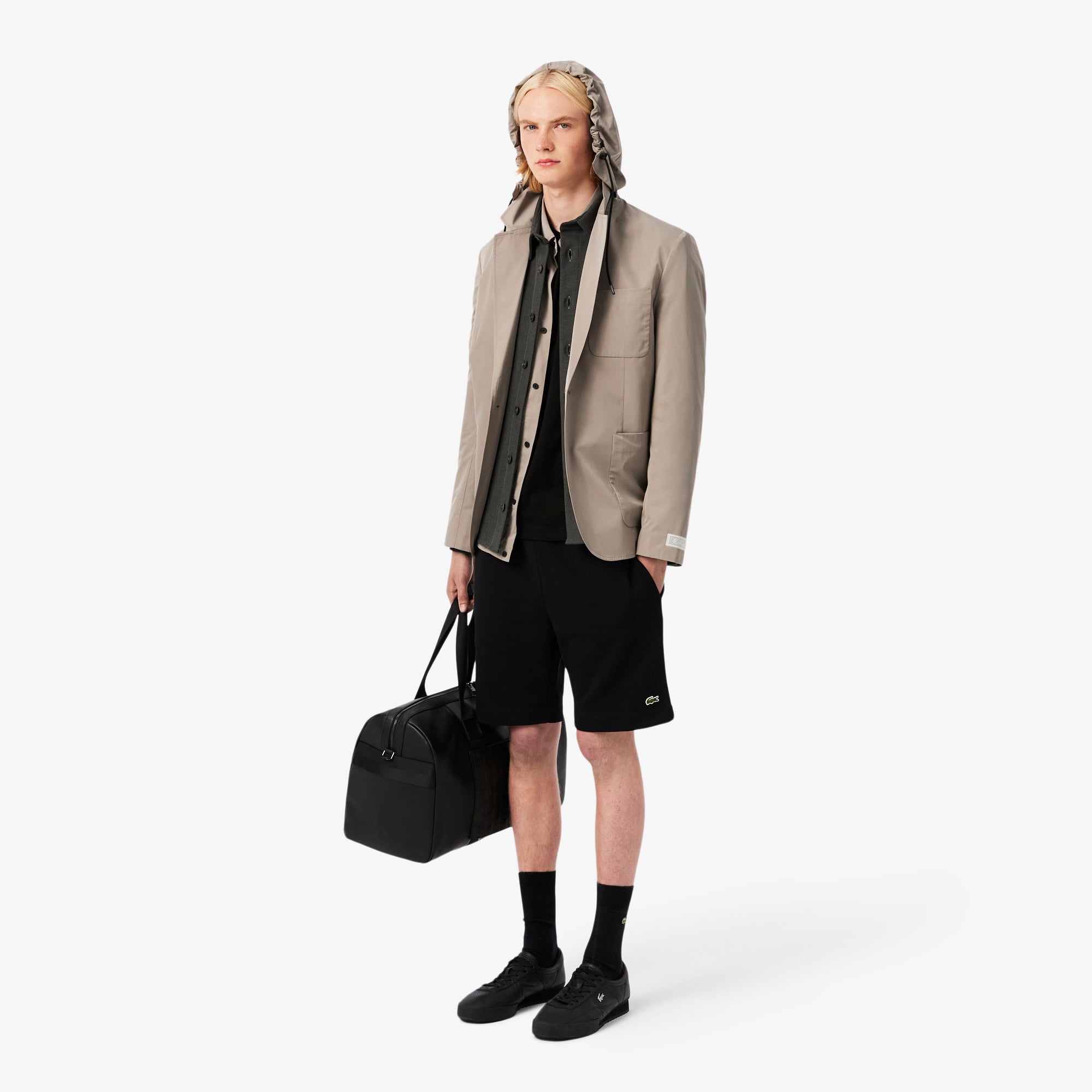 Áo Thun Lacoste Nam Dáng Cổ Điển Thêu Chữ Ký