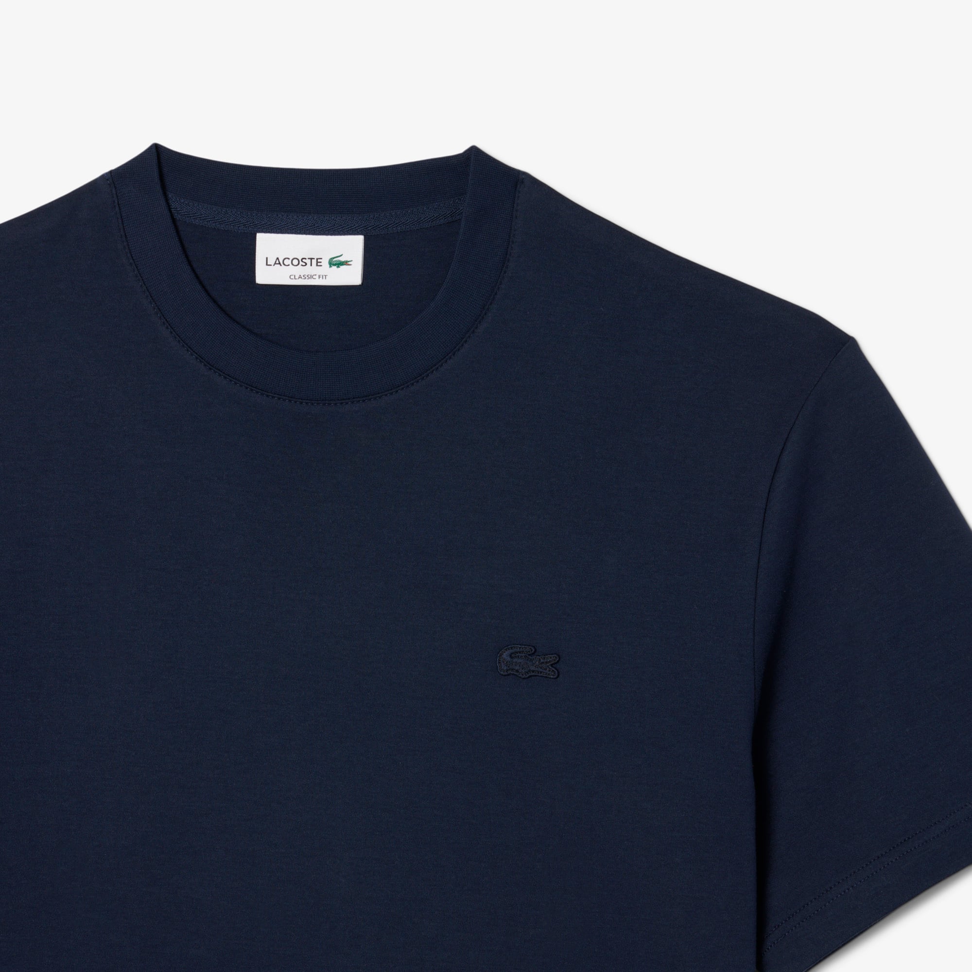 Áo Thun Lacoste Nam Dáng Cổ Điển Thêu Chữ Ký