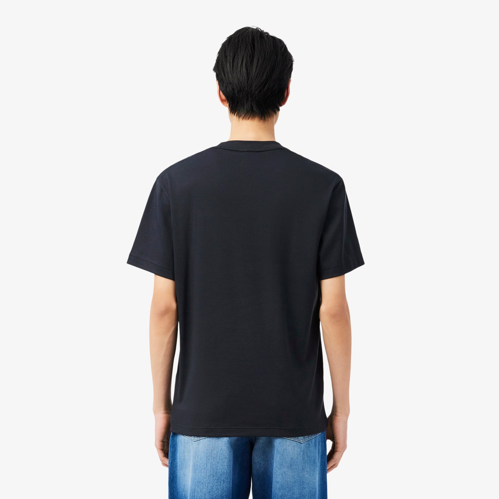 Áo Thun Lacoste Nam Dáng Cổ Điển Thêu Chữ Ký