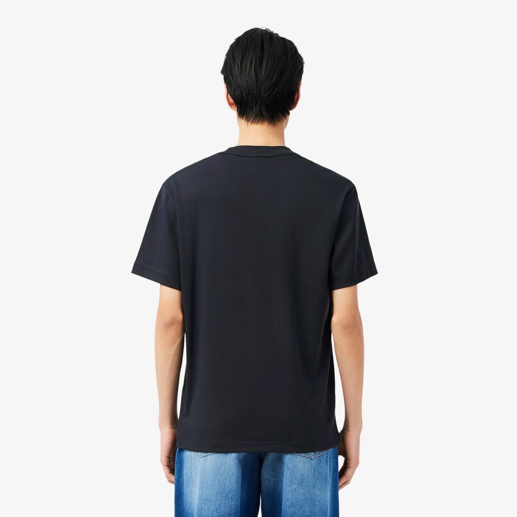 Áo Thun Lacoste Nam Dáng Cổ Điển Thêu Chữ Ký