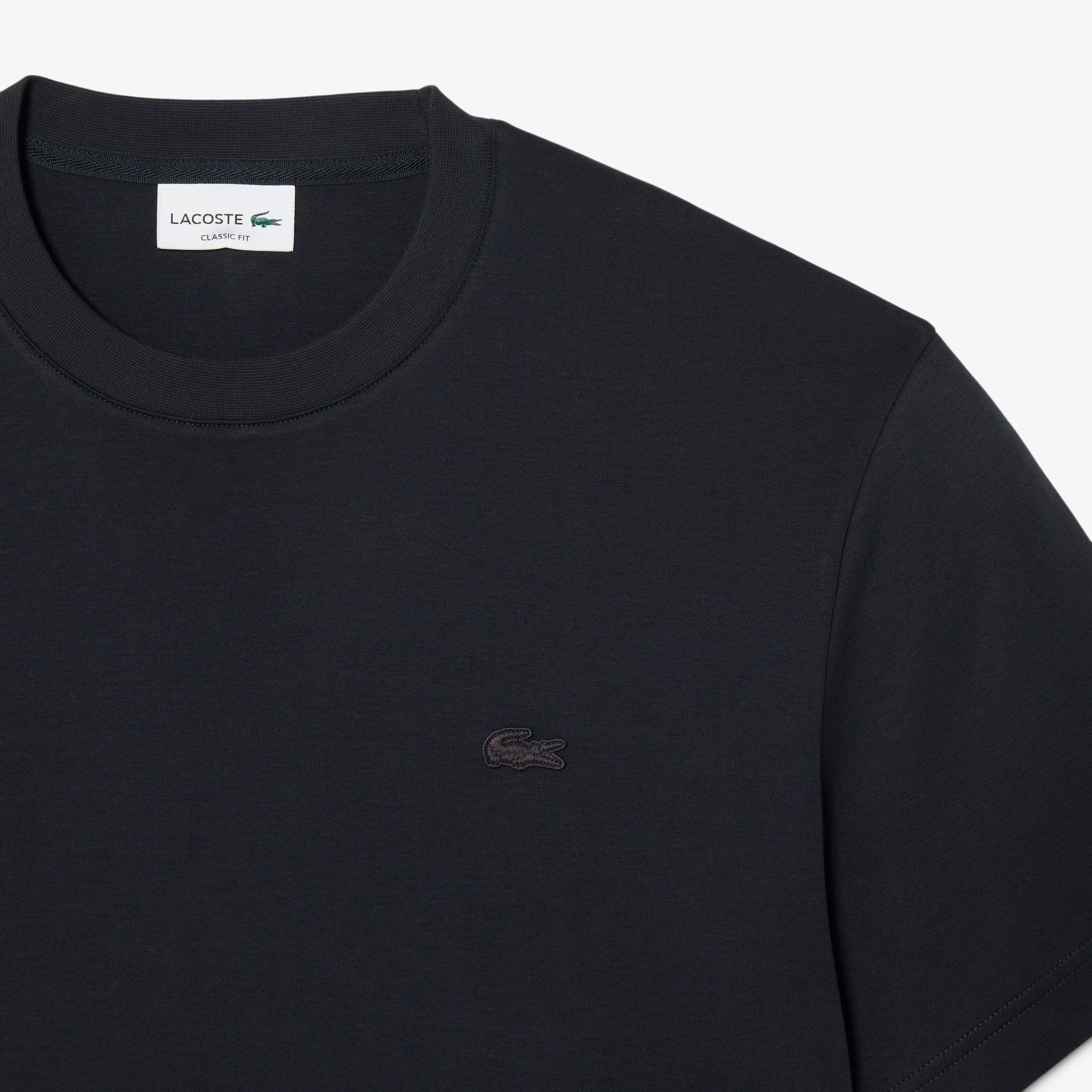 Áo Thun Lacoste Nam Dáng Cổ Điển Thêu Chữ Ký