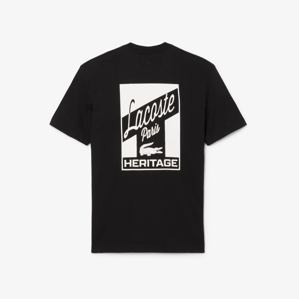 Áo Thun Lacoste Nam Dáng Cổ Điển In Nhiều Hình Chất Liệu Jersey