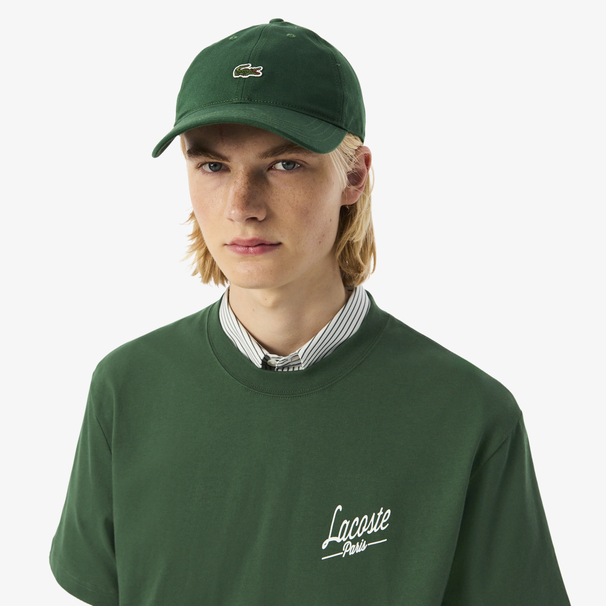 Áo Thun Lacoste Nam Dáng Cổ Điển In Nhiều Hình Chất Liệu Jersey