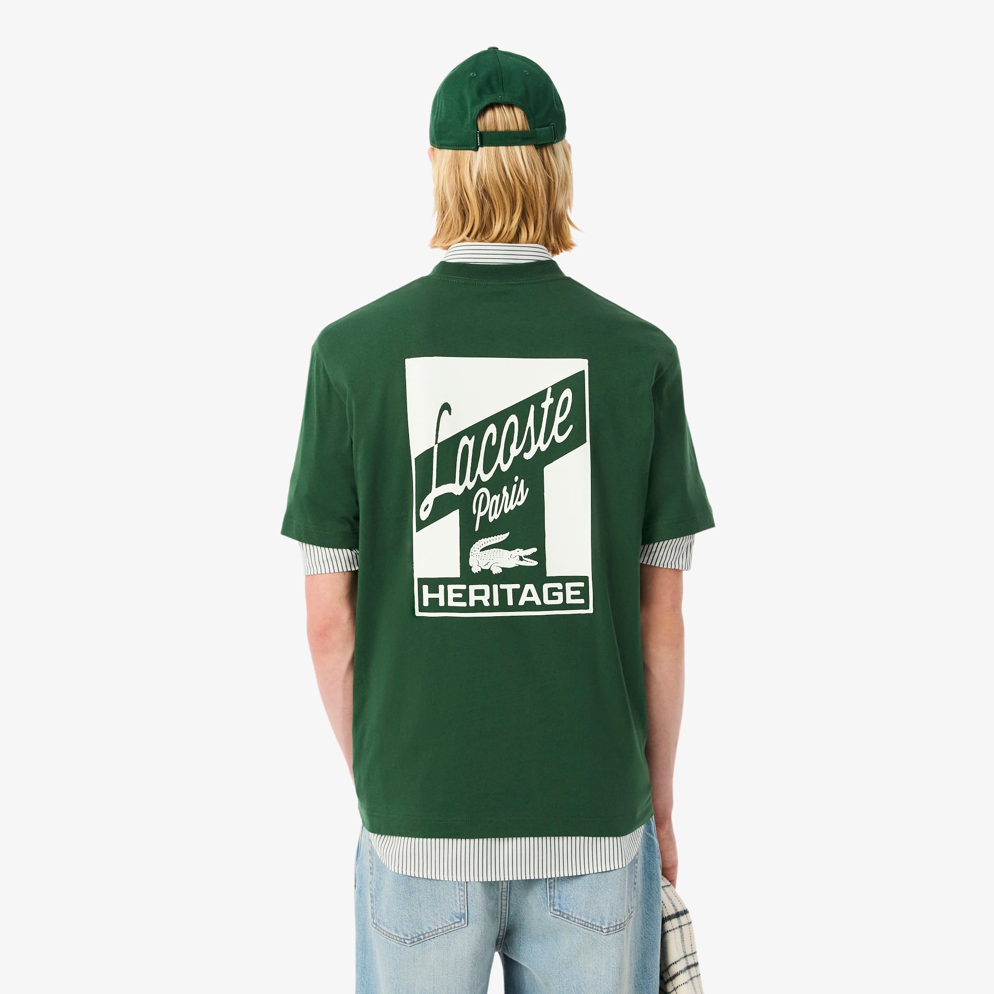 Áo Thun Lacoste Nam Dáng Cổ Điển In Nhiều Hình Chất Liệu Jersey