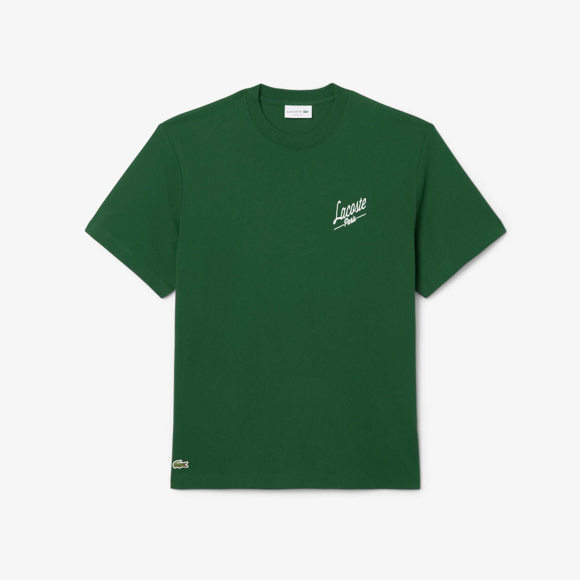 Áo Thun Lacoste Nam Dáng Cổ Điển In Nhiều Hình Chất Liệu Jersey