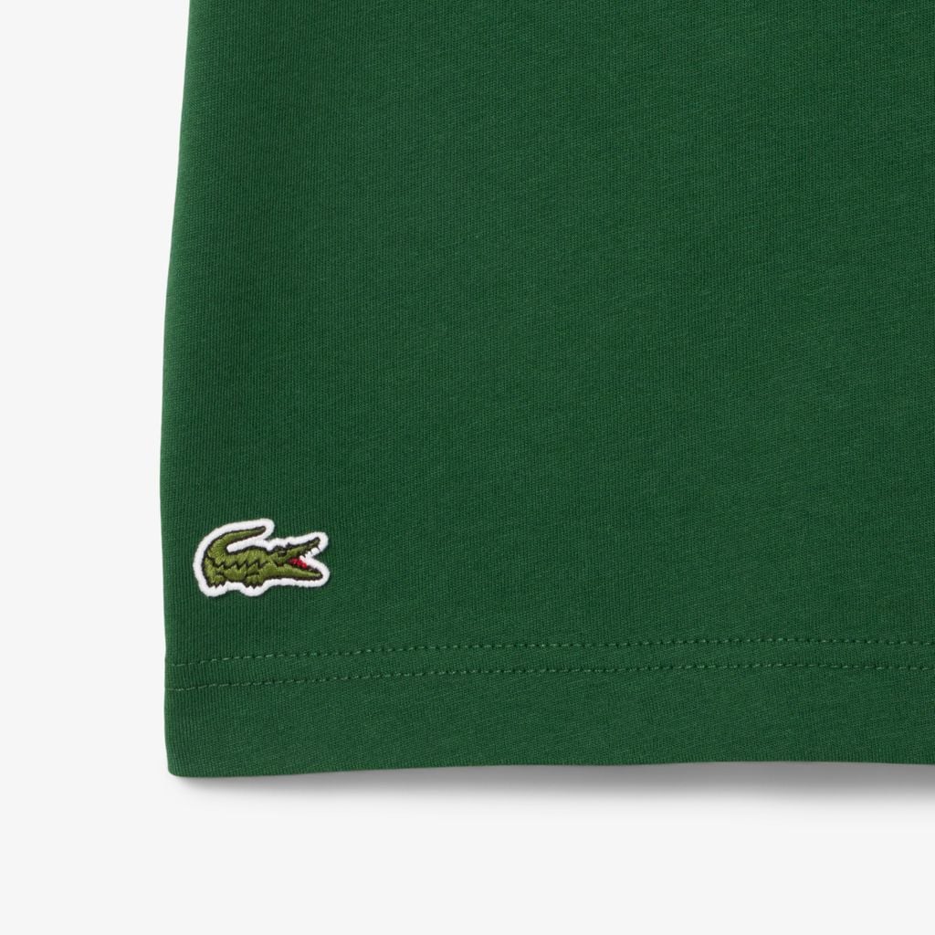 Áo Thun Lacoste Nam Dáng Cổ Điển In Nhiều Hình Chất Liệu Jersey