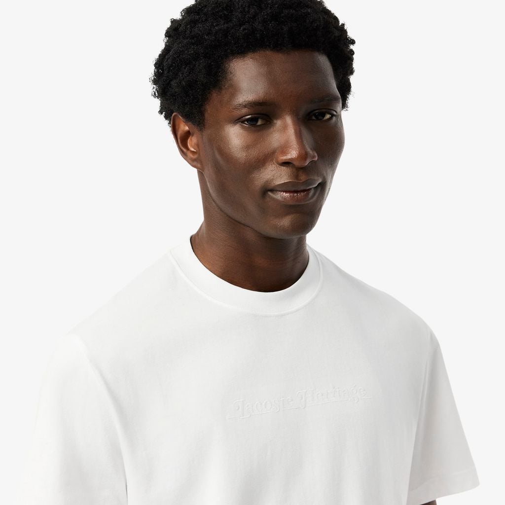 Áo Thun Lacoste Nam Dáng Cổ Điển Họa Tiết Thêu Chất Liệu Cotton