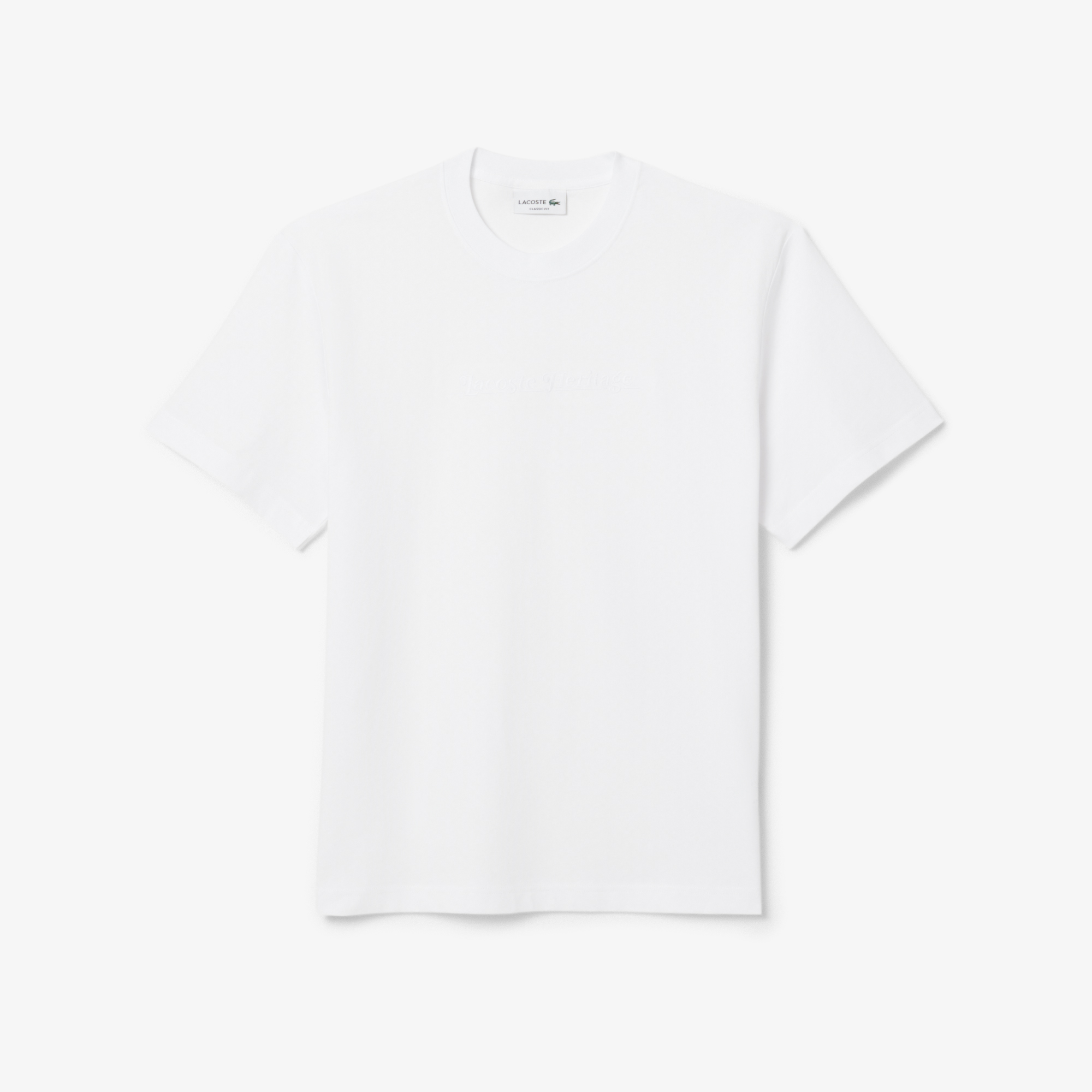 Áo Thun Lacoste Nam Dáng Cổ Điển Họa Tiết Thêu Chất Liệu Cotton