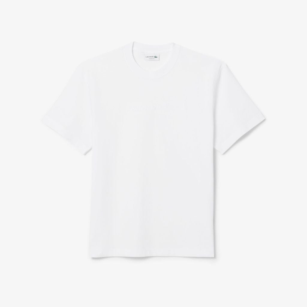 Áo Thun Lacoste Nam Dáng Cổ Điển Họa Tiết Thêu Chất Liệu Cotton