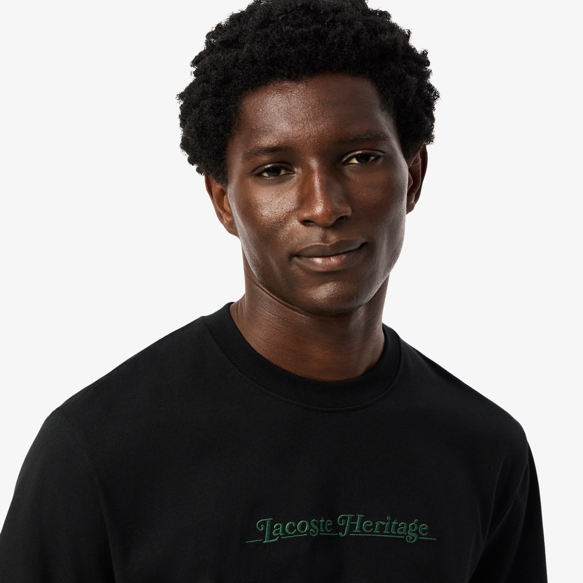 Áo Thun Lacoste Nam Dáng Cổ Điển Họa Tiết Thêu Chất Liệu Cotton