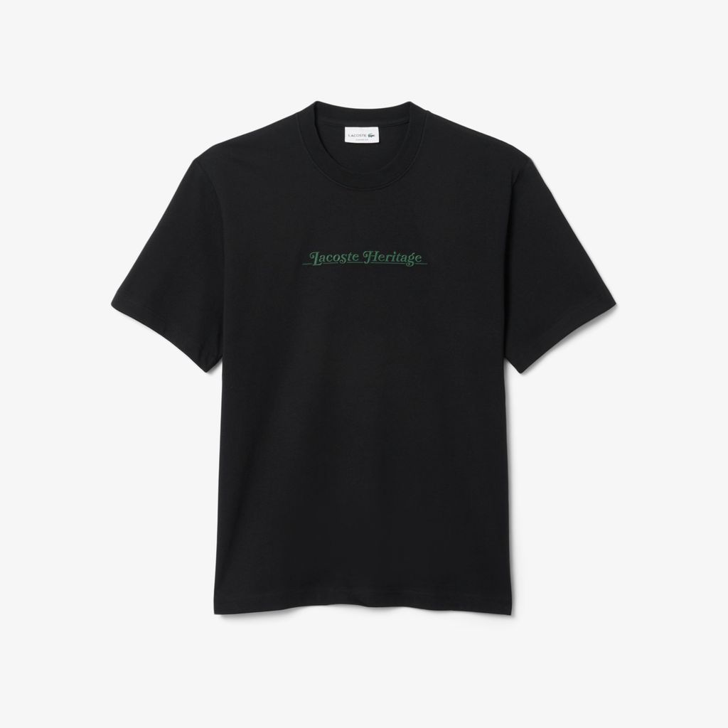 Áo Thun Lacoste Nam Dáng Cổ Điển Họa Tiết Thêu Chất Liệu Cotton